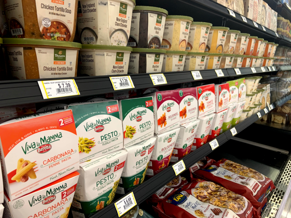 Refrigerated soups and pastas available a the Market @ UPlace